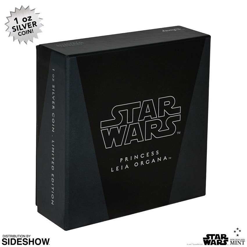 Princess Leia Organa 1oz Silver Coin | Sideshow Collectibles