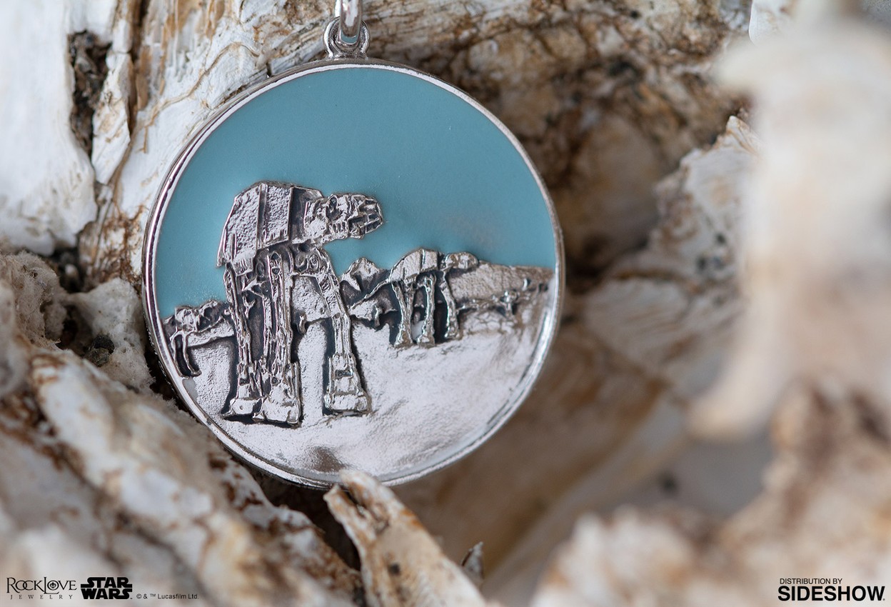 Star Wars Hoth Planetary Medallion Jewelry - Prototype Shown View 3