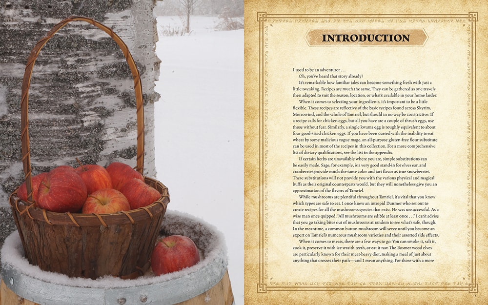 The Elder Scrolls The Elder Scrolls®: The Official Cookbook Gift Set Book - Prototype Shown View 6