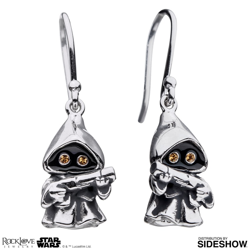 Star Wars Jawa Earrings Jewelry - Prototype Shown View 1