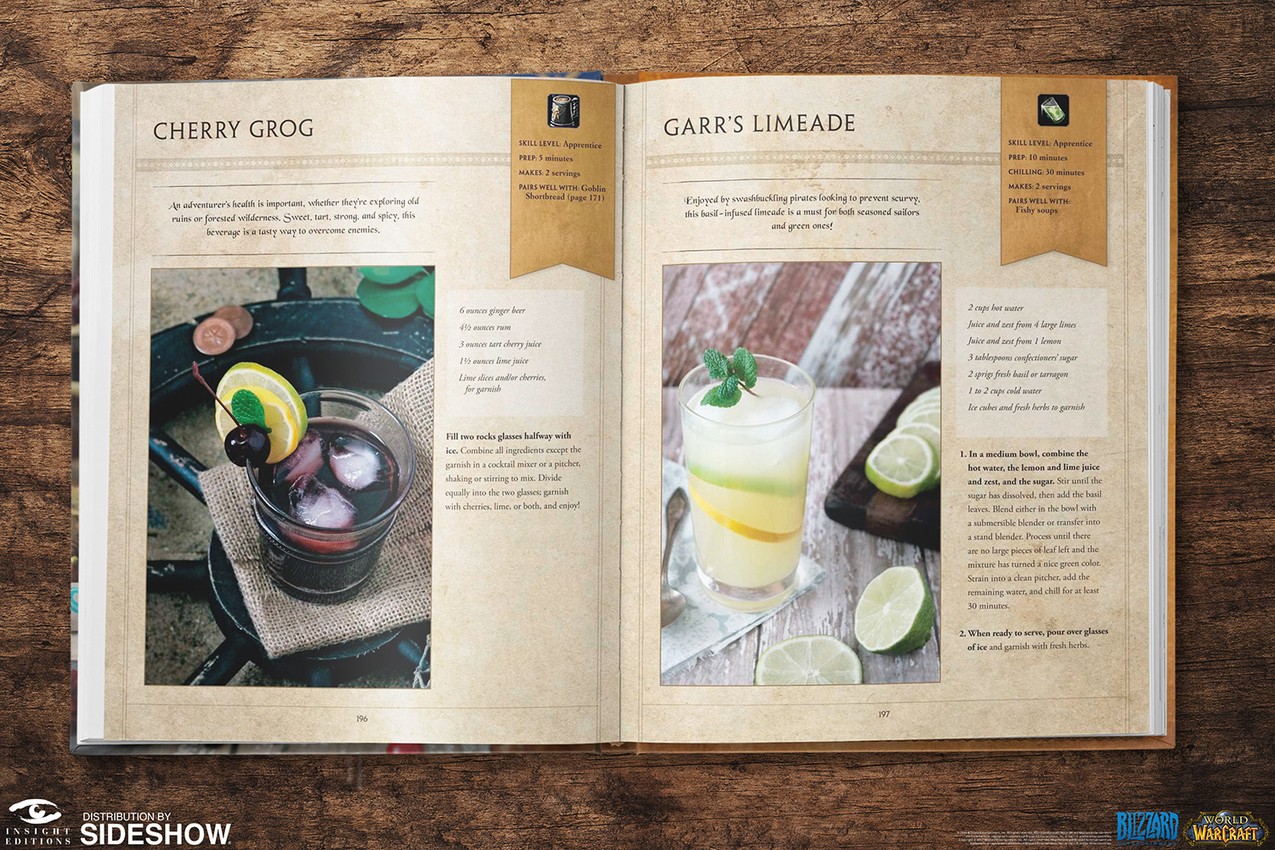 Warcraft World of Warcraft and Hearthstone Cookbook Set Book - Prototype Shown View 5