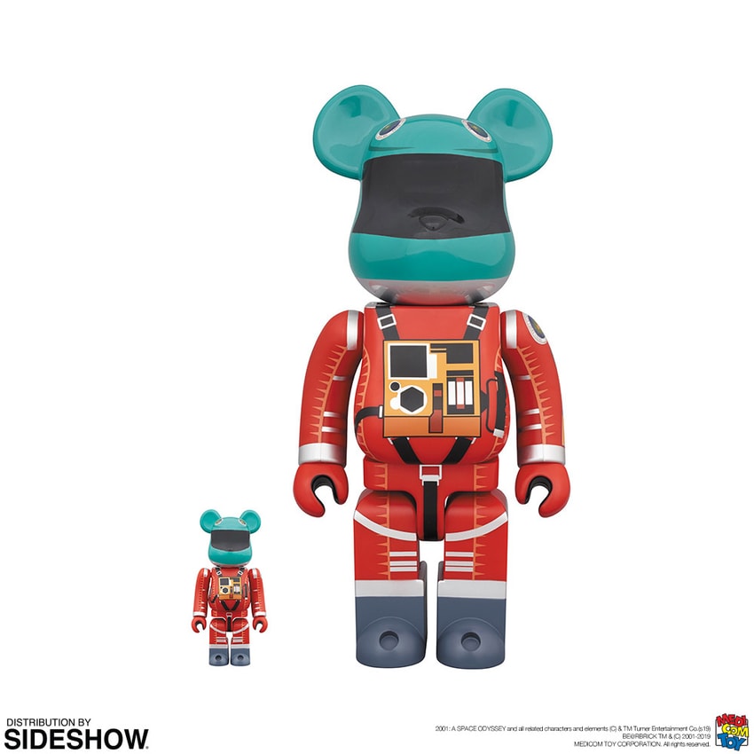 Be@rbrick Space Suit (Green Helmet & Orange Suit Version) 100% and ...