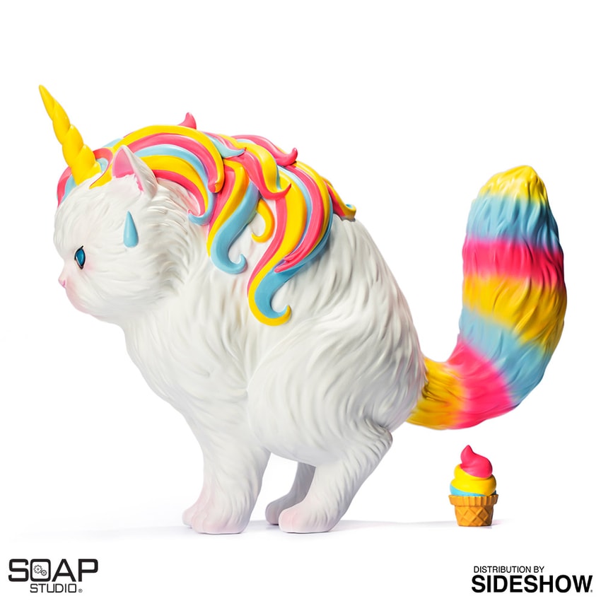 Strange Cat Unicat Rainbow Ice-Cream Vinyl Collectible by Soap