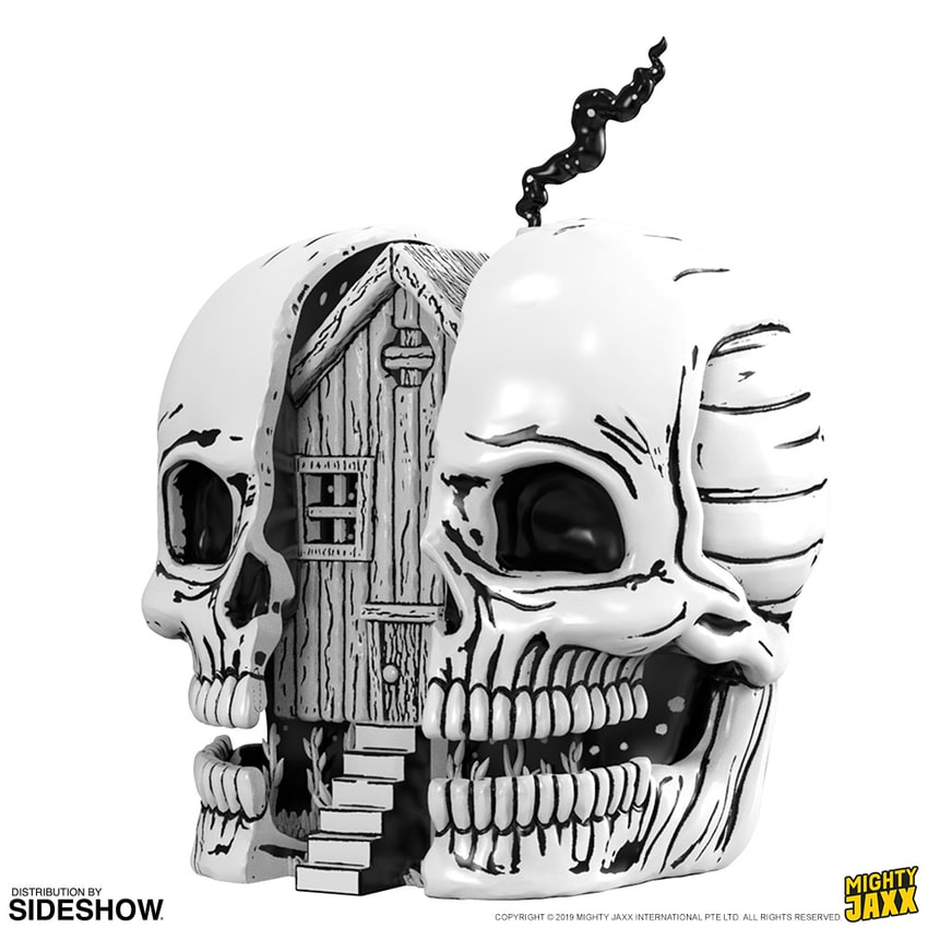 Skull House Polystone Statue by Mighty Jaxx | Sideshow Collectibles