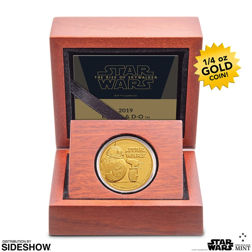 BB-8 & D-O Gold Coin by New Zealand Mint | Sideshow Collectibles