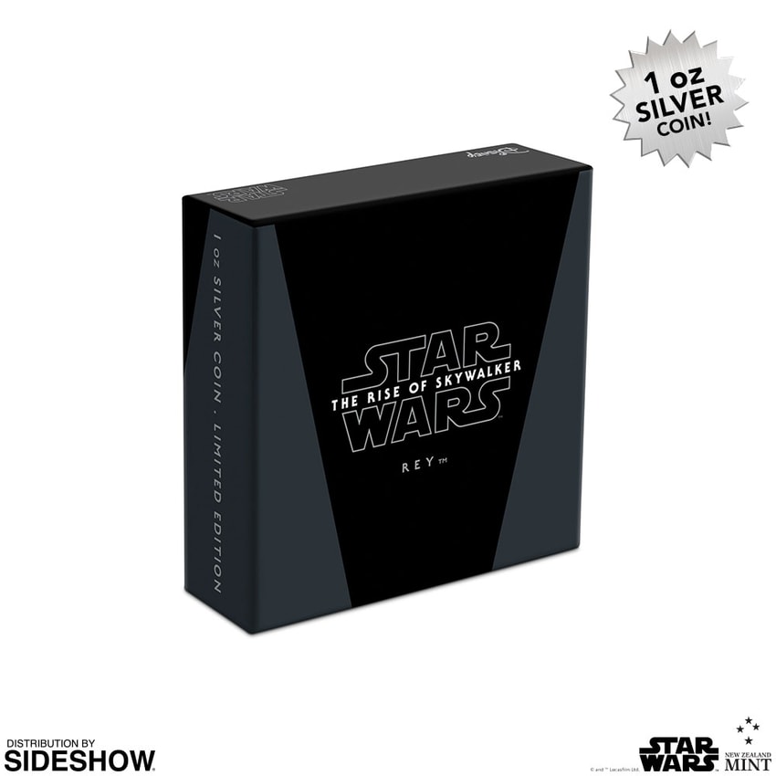 Star Wars Rey Silver Coin Silver Collectible - Prototype Shown View 6