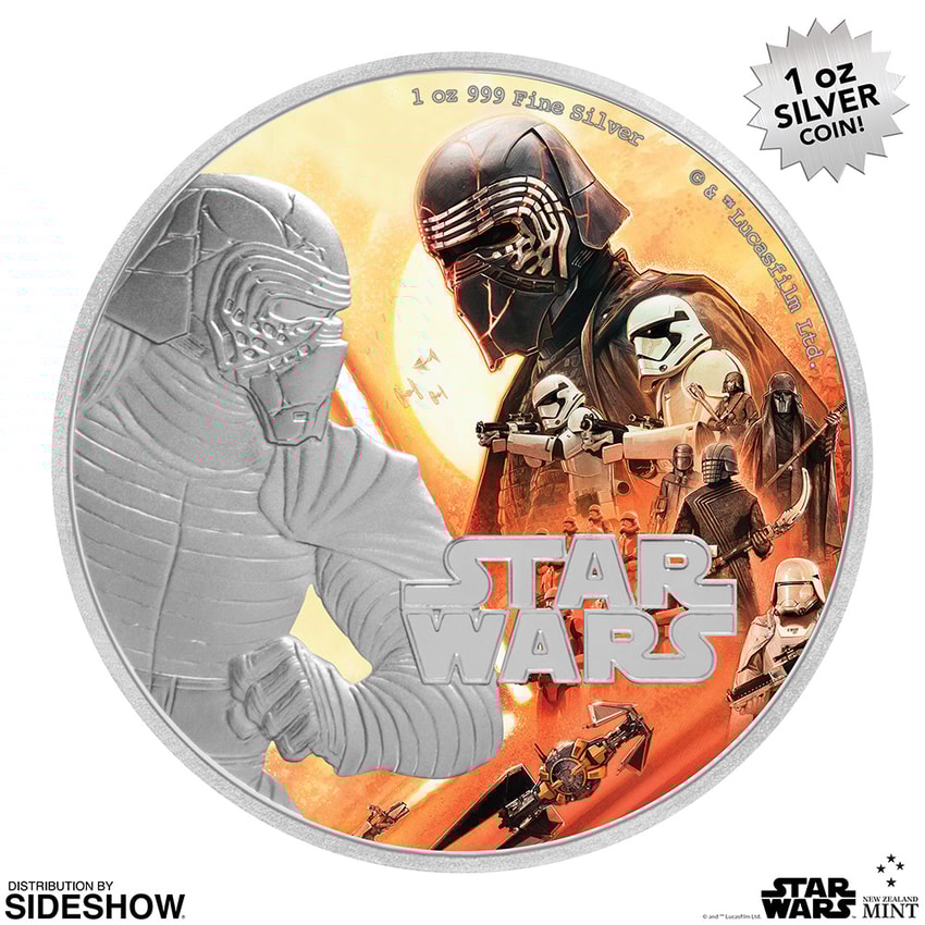 Kylo Ren 1oz Silver Coin by New Zealand Mint | Sideshow Kylo Ren 1oz Silver Coin by New Zealand Mint | Sideshow