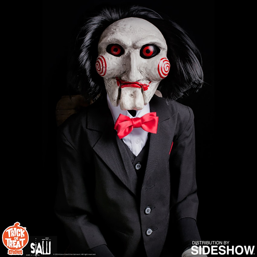 SAW Billy the Puppet Prop Replica - Prototype Shown View 3