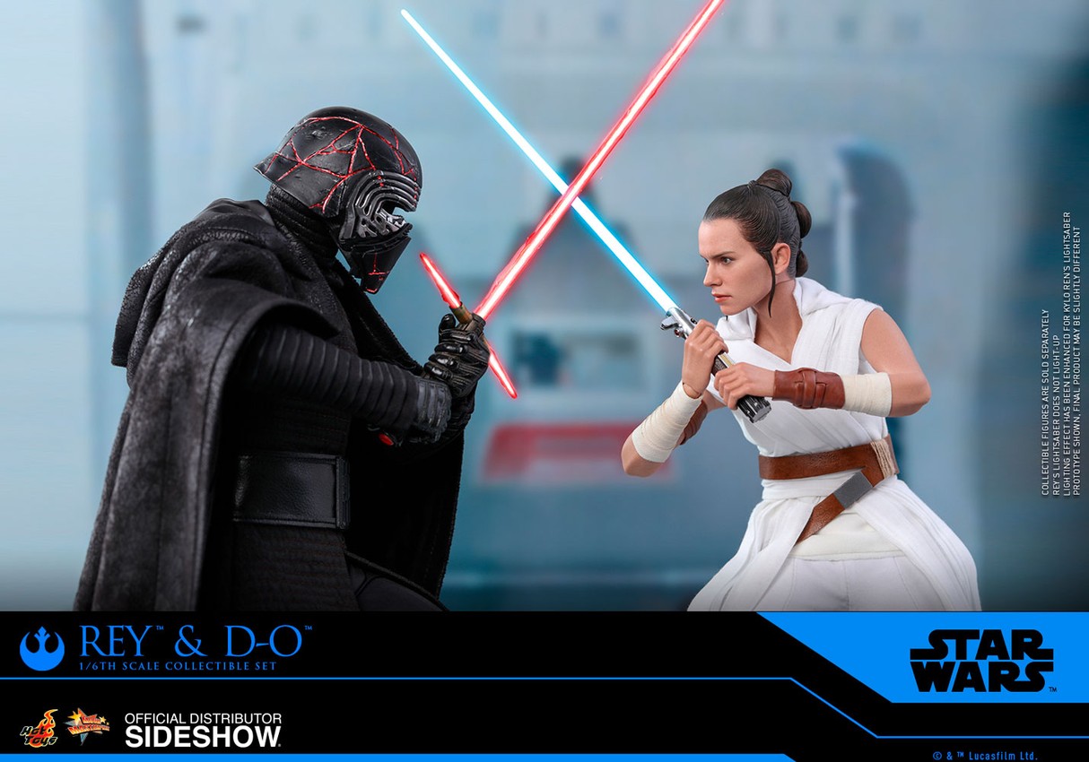 Acrylic Display Case for Hot Toys 1/6 Scale Rey & D-O