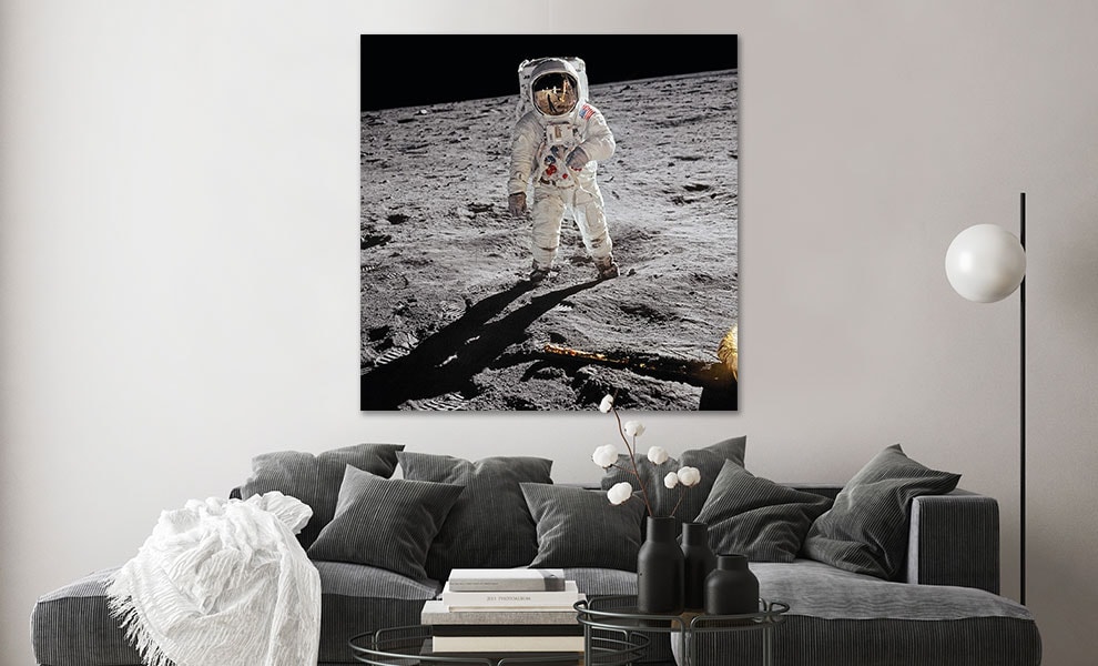 Buzz Aldrin. Apollo 11. 'A Man on the Moon' Art Print - Prototype Shown View 1