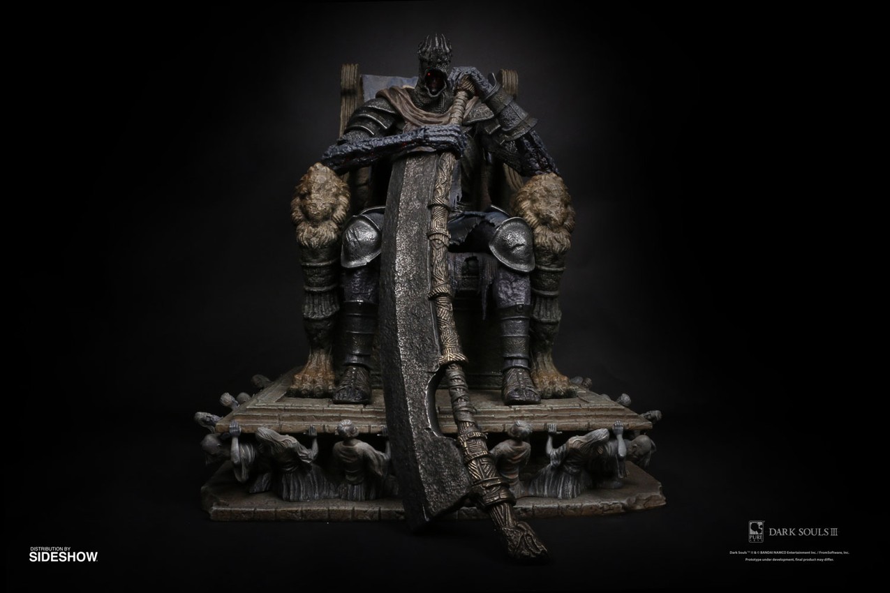 Dark Souls Yhorm on Throne Statues - Prototype Shown View 1