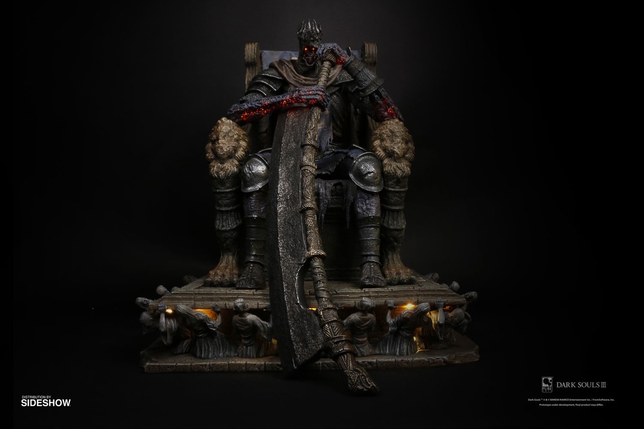 Dark Souls Yhorm on Throne Statues - Prototype Shown View 3