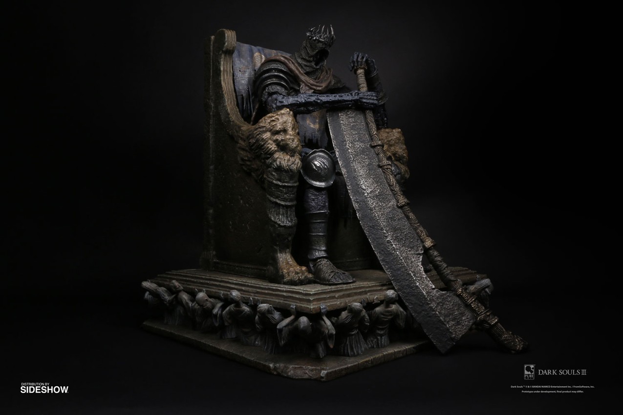 Dark Souls Yhorm on Throne Statues - Prototype Shown View 4