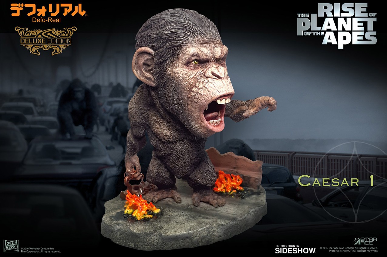 Rise of the Planet of the Apes Caesar (Chain Version) Deluxe Statues - Prototype Shown View 6