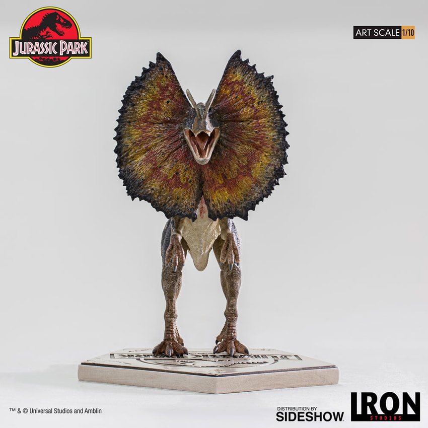 Jurassic Park Dilophosaurus 1:10 Scale Statue - Prototype Shown View 5