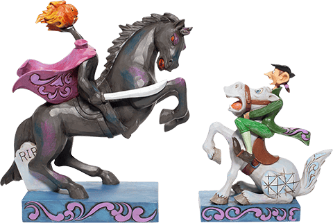 Disney Headless Horseman & Ichabod Figurine - Prototype Shown View 6