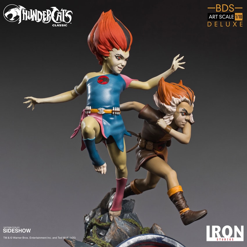 【国内即発送】 Scale Art WilyKat and WilyKit ThunderCats Statue Iron by その他