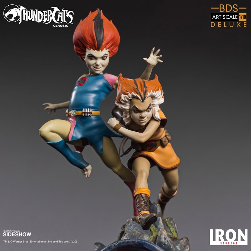 ThunderCats WilyKit & WilyKat 1:10 Scale Statue - Prototype Shown View 6