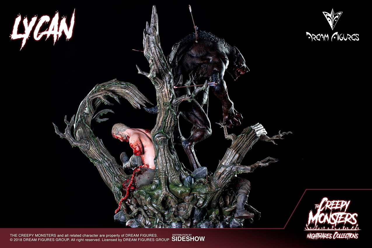 The Creepy Monsters Lycan Statues - Prototype Shown View 2