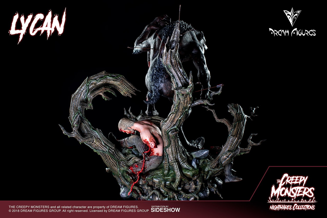 The Creepy Monsters Lycan Statues - Prototype Shown View 3