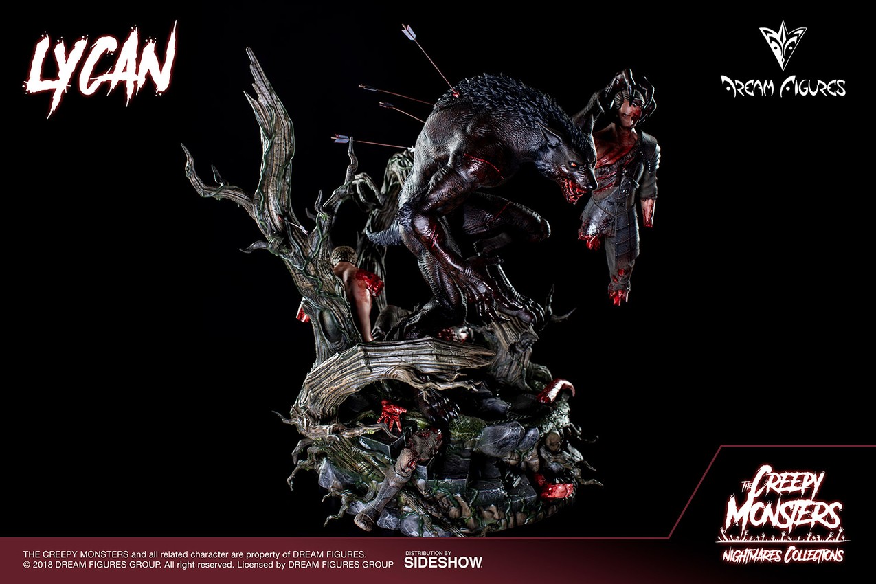 The Creepy Monsters Lycan Statues - Prototype Shown View 4
