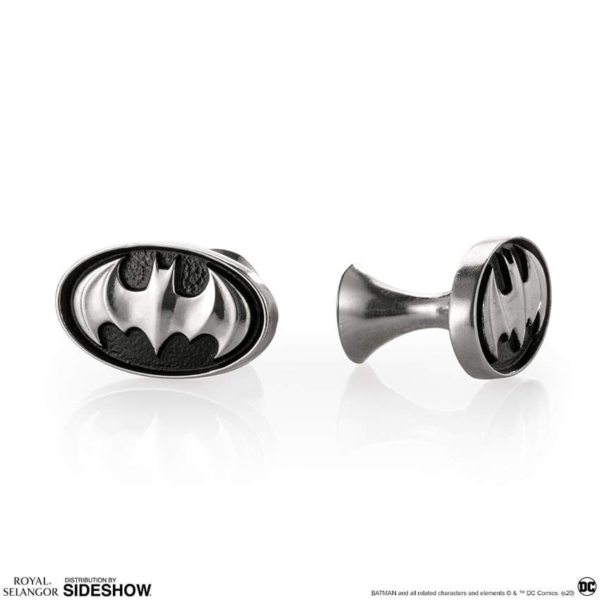 DC Comics Batman Insignia Cufflinks Jewelry - Prototype Shown View 5