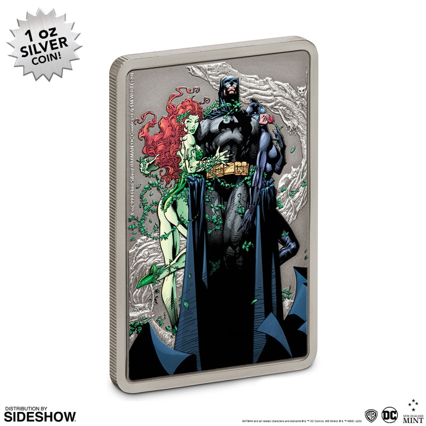 バットマン記念硬貨 2025 22.2g France 90 Years of DC - Batman .999 Silver Coloured