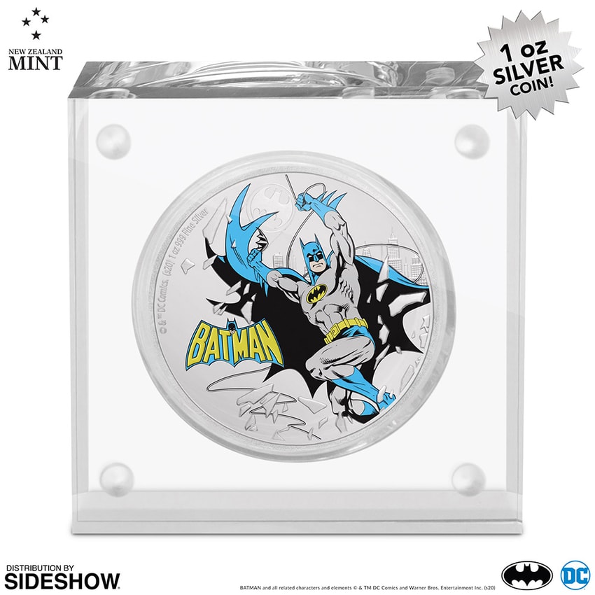 DC Comics 2020 JLA Batman 1oz Silver Coin by New Zealand Mint