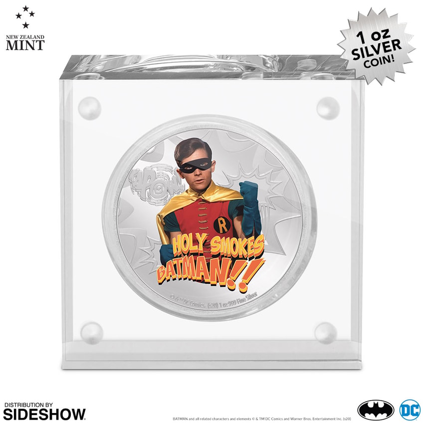 DC Comics Batman 66 Robin 1oz Silver Coin by New Zealand Mint
