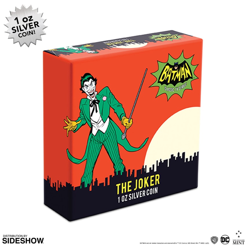 ガンガンjoker　2020年　セット DC Comics Batman 66 The Joker 1oz Silver Coin by New Zealand Mint