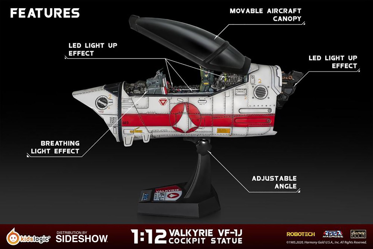 Robotech Macross Valkyrie VF-1J Cockpit Statue | Sideshow Collectibles