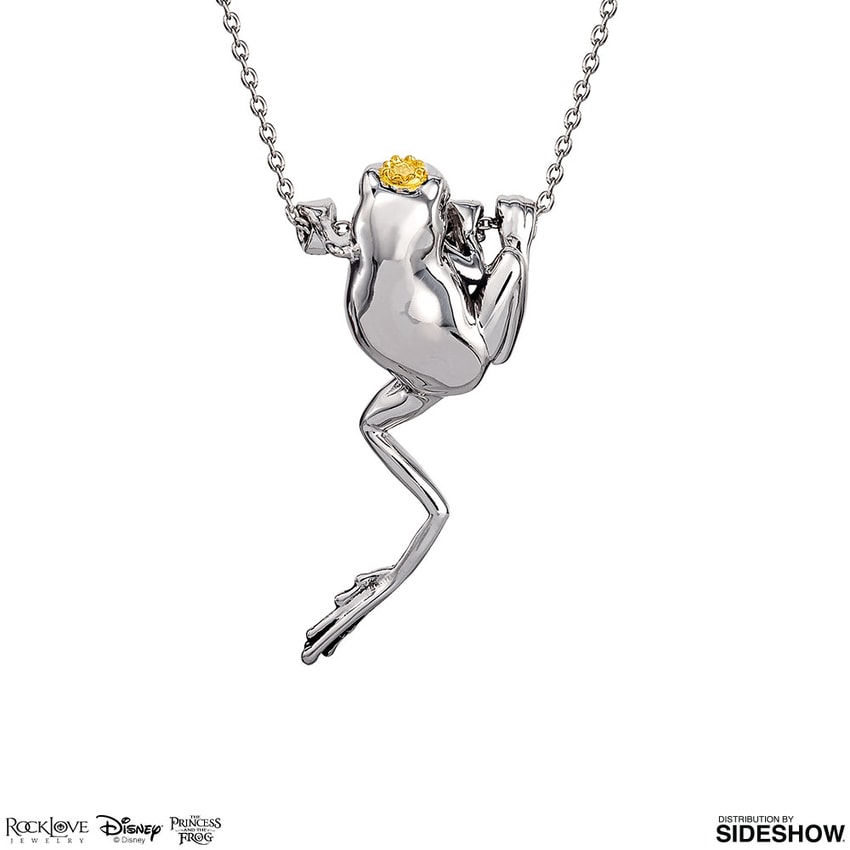 Disney Crowned Frog Necklace Jewelry - Prototype Shown View 3