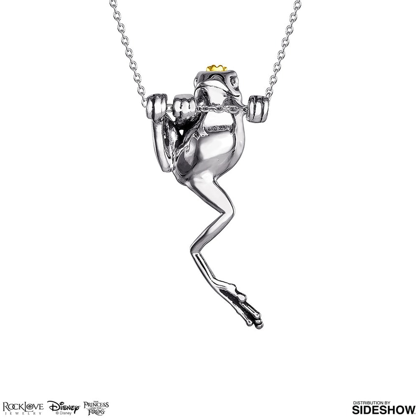 Disney Crowned Frog Necklace Jewelry - Prototype Shown View 4