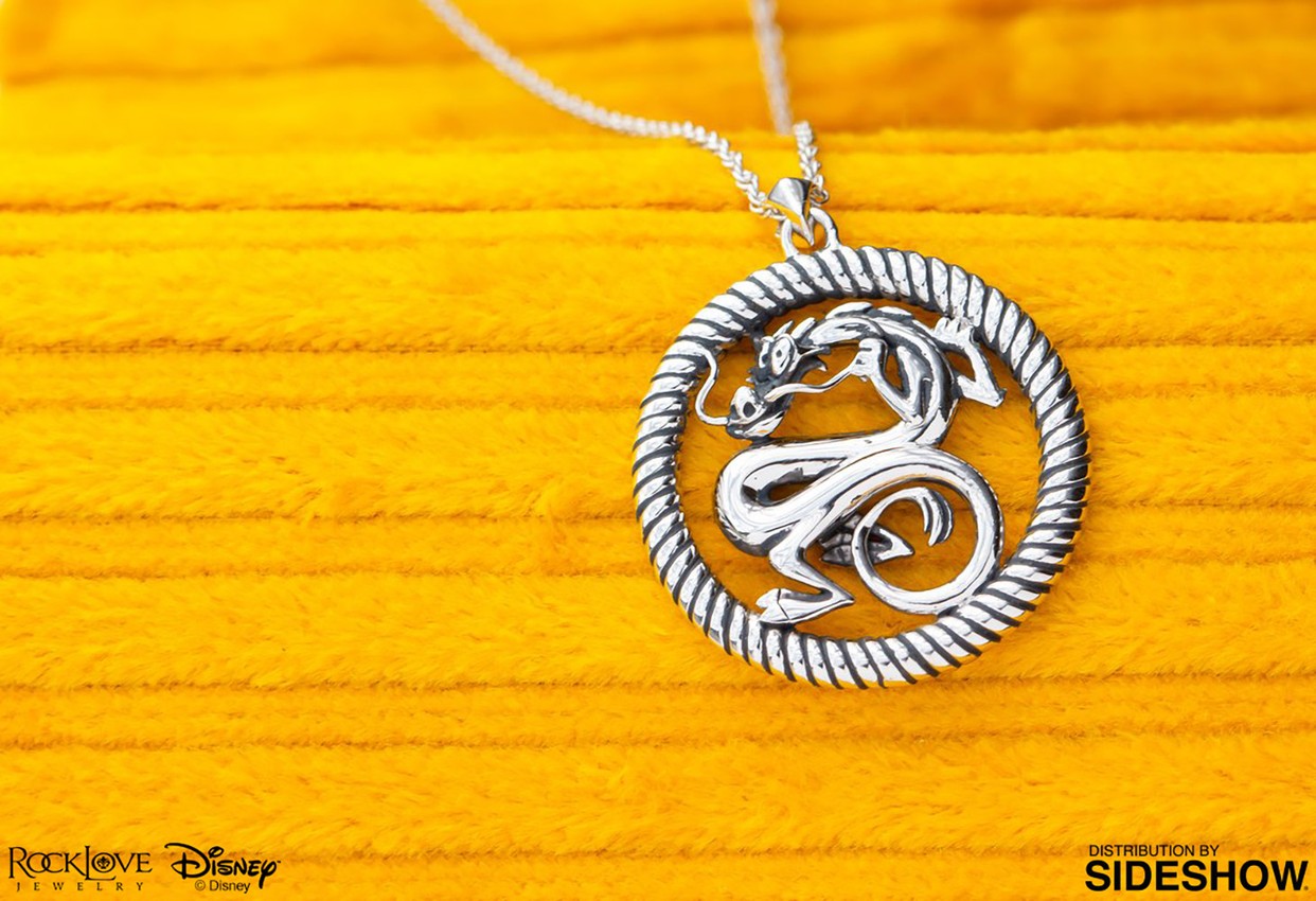 Mushu Medallion Silver Necklace by RockLove Sideshow Collectibles