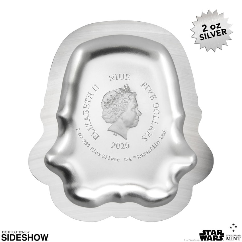Stormtrooper Helmet Silver Coin- Prototype Shown View 2
