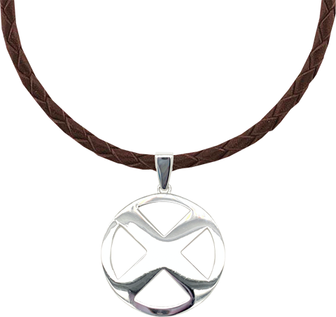 X-Men Logo Necklace- Prototype Shown View 3