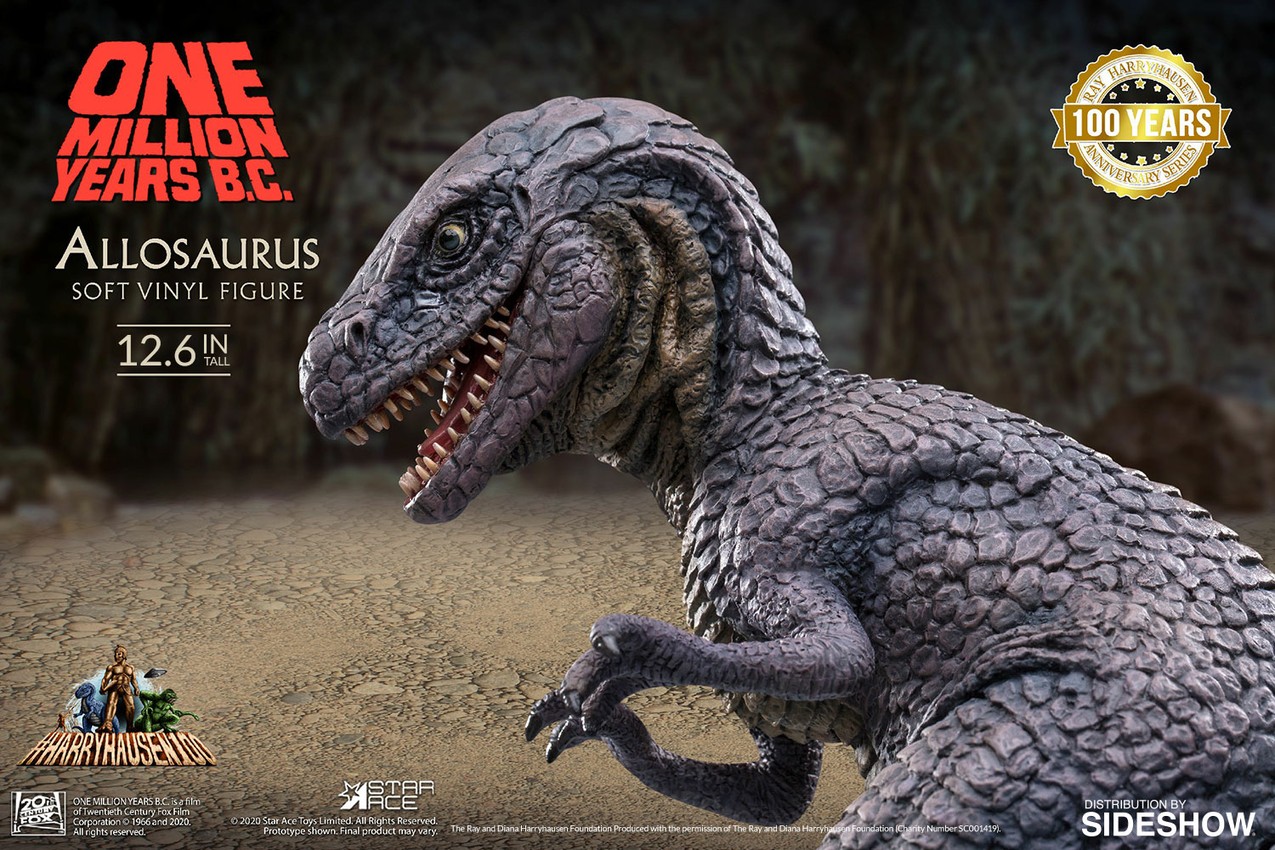 One Million Years B.C. Allosaurus Statues - Prototype Shown View 3