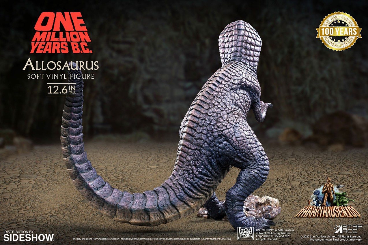 One Million Years B.C. Allosaurus Statues - Prototype Shown View 5