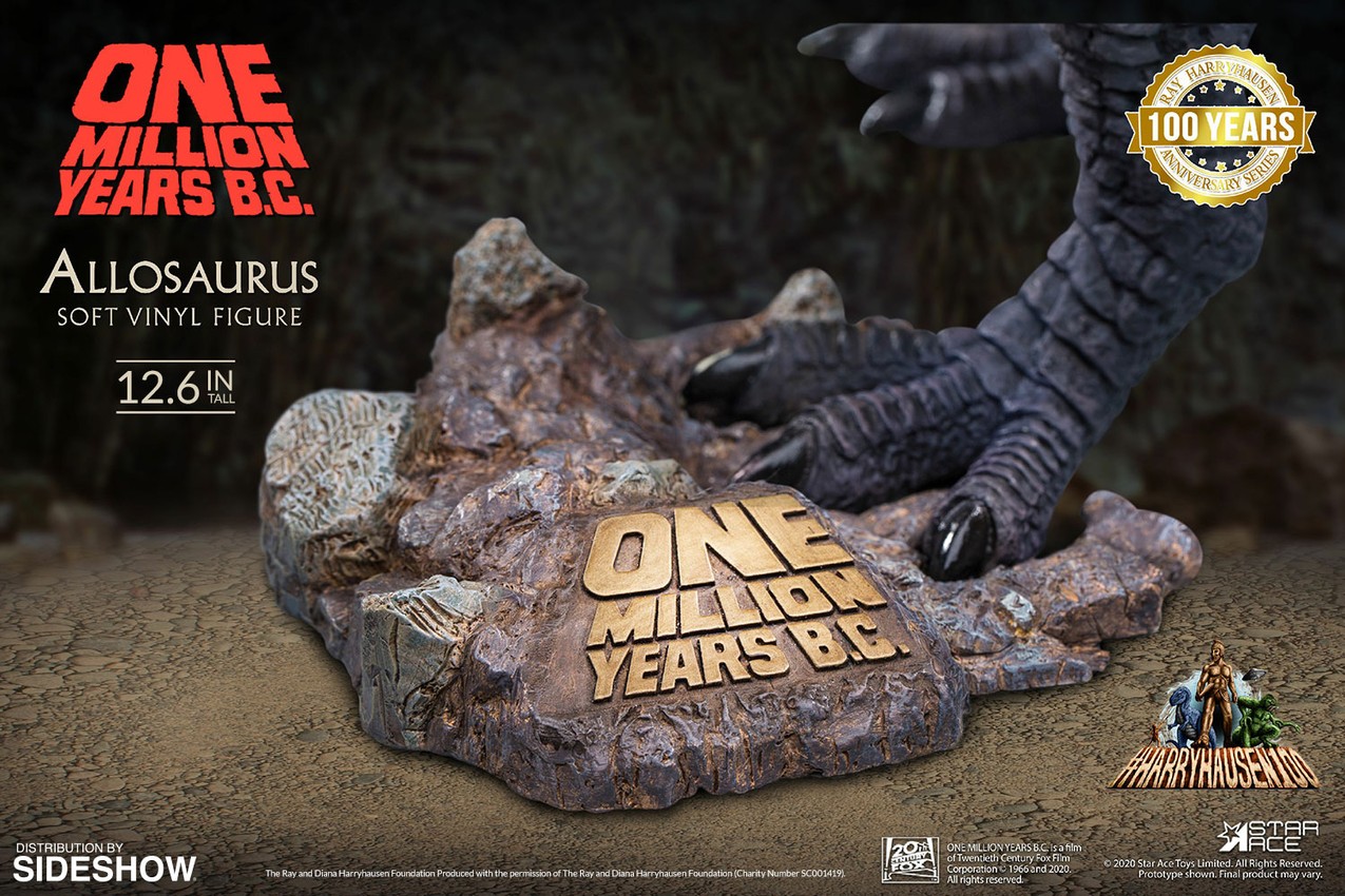 One Million Years B.C. Allosaurus Statues - Prototype Shown View 6