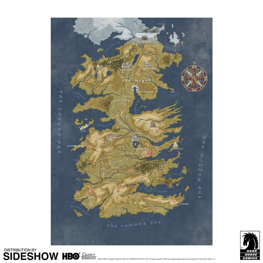 Game of Thrones Game of Thrones: Cersei Lannister Westeros Map Puzzle - Prototype Shown View 1