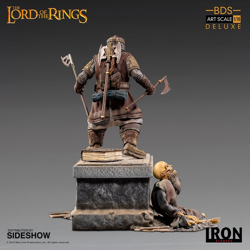 The Lord of the Rings Gimli Deluxe 1:10 Scale Statue - Prototype Shown View 6