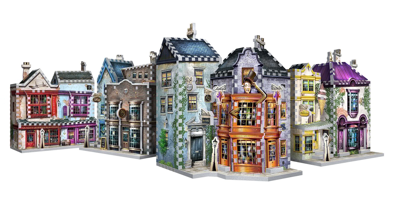 Diagon Alley 3D Puzzle Set by Wrebbit Puzzles Inc. Sideshow