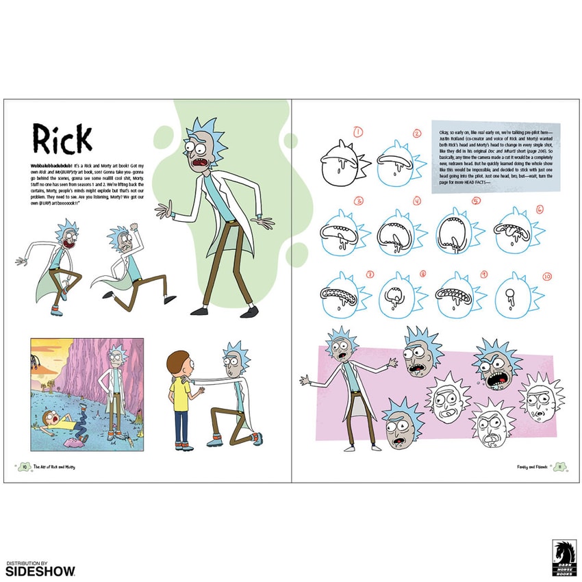 The Art of Rick and Morty Hardcover Book by Dark Horse
