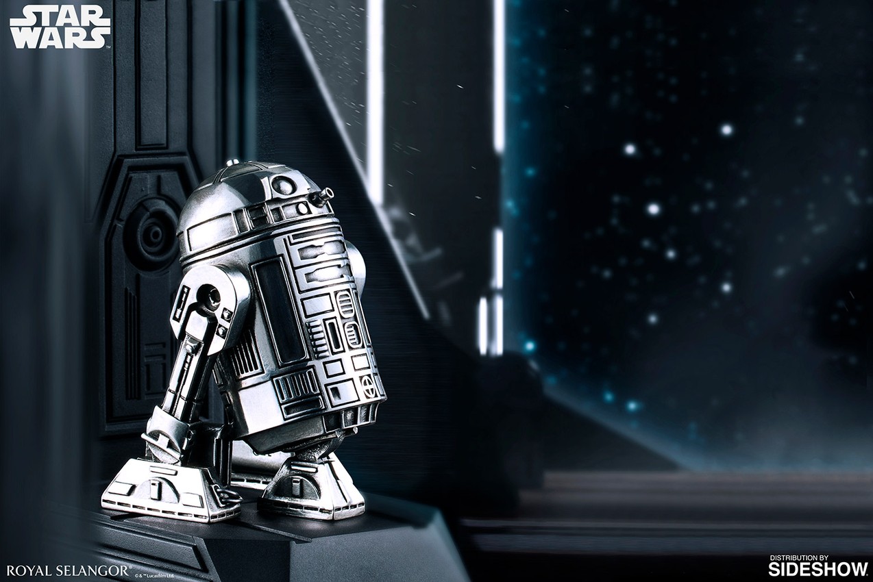 Star Wars R2-D2 Bookend Pewter Collectible - Prototype Shown View 1