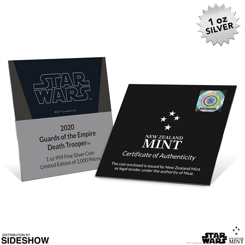 Death Trooper 1oz Silver Coin by New Zealand Mint | Sideshow