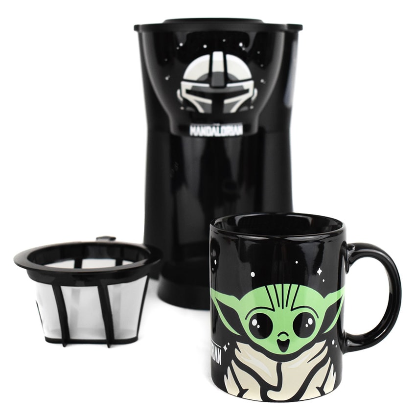 The Mandalorian Inline Single Cup Coffee Maker with Mug- Prototype Shown View 2