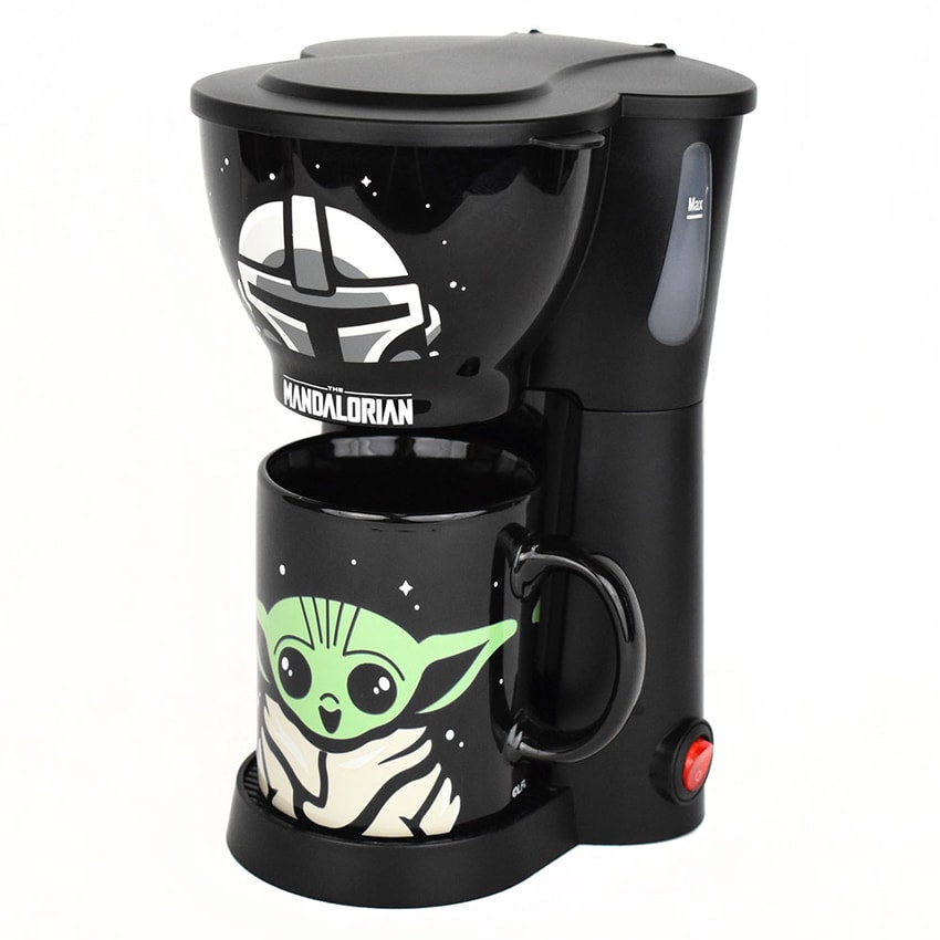 The Mandalorian Inline Single Cup Coffee Maker with Mug- Prototype Shown View 3