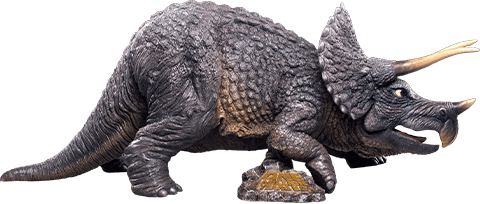 One Million Years B.C. Triceratops Statues - Prototype Shown View 6