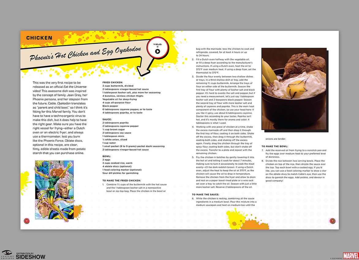Marvel Eat the Universe: The Official Cookbook- Prototype Shown