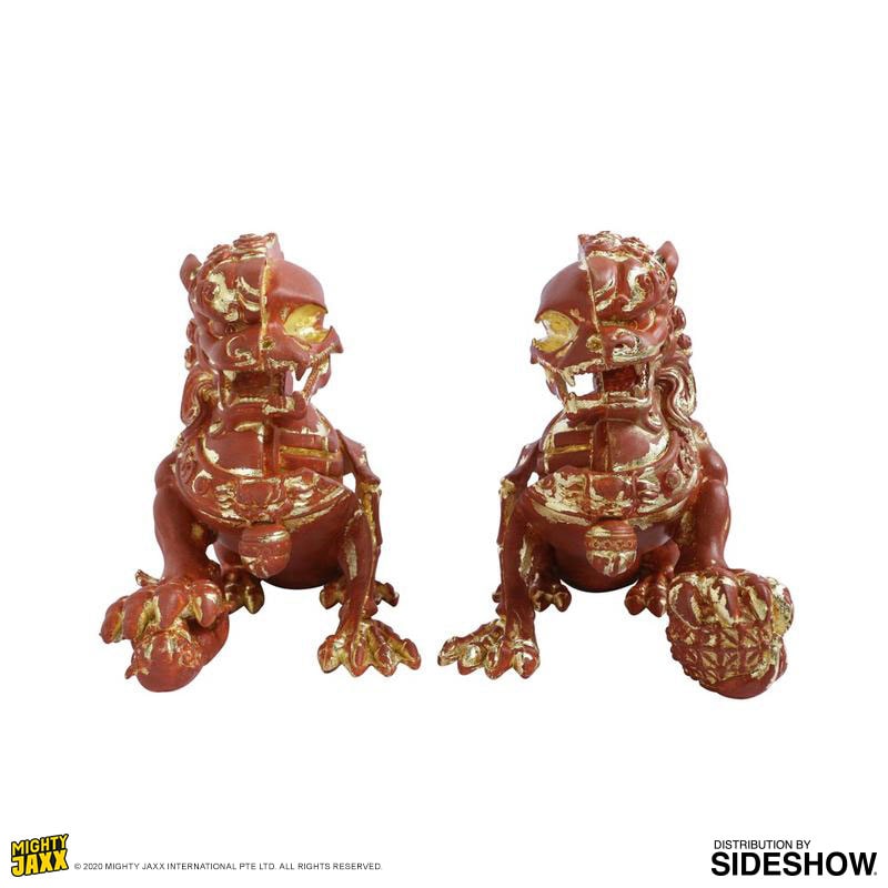 XXRAY+ Foo Dogs (Terracotta) Collectible Set by Mighty Jaxx